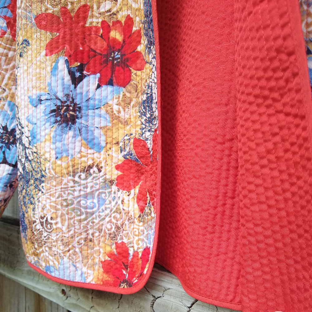 Alfred Dunner Quilted Floral Lightweight Jacket - Picture 3 of 6